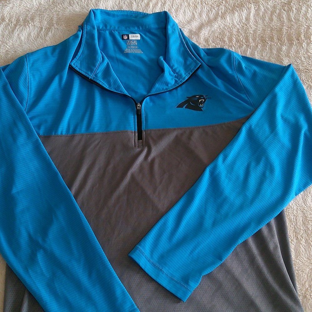 NFL Men's Carolina Panthers Quarter Zip Jacket